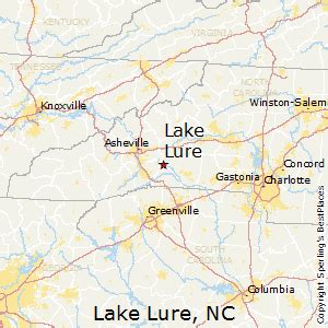 Map Of Lake Lure Nc Area - Europe Mountains Map