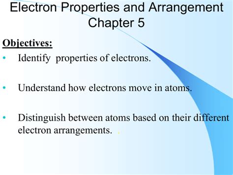 Electron Properties