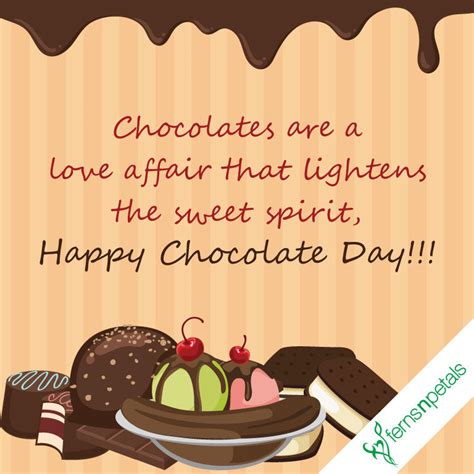 Happy Chocolate Day Quotes | Chocolate Day Wishes, Messages Online in 2020- Ferns N Petals