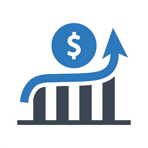 Business growth chart icon on white background 5965048 Vector Art at Vecteezy