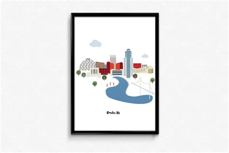 Omaha Skyline Print - Etsy