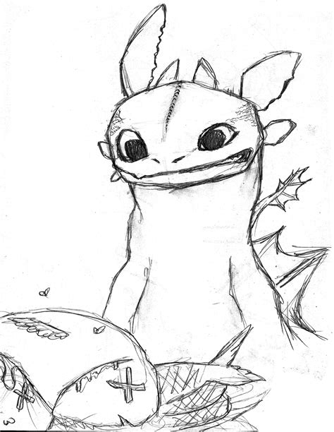 Toothless Drawing at GetDrawings | Free download