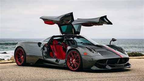 black car, 1080P, pagani huayra, supercar, huayra, pagani HD Wallpaper