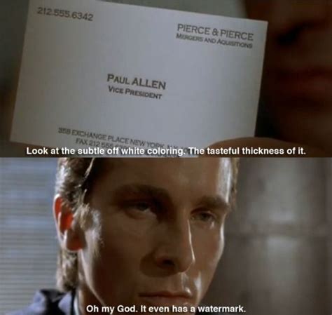 American Psycho, Christian Bale, Quote | American psycho quotes, American psycho, American ...