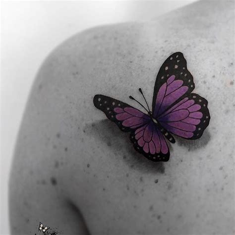 Top 61 Best Purple Butterfly Tattoo Ideas - [2021 Inspiration Guide]