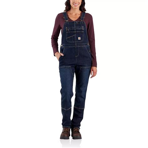 Carhartt Women's Denim Double-Front Bib Overalls | Academy