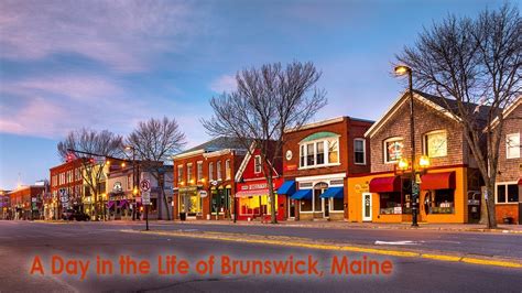 A Day in the Life of Brunswick Maine - YouTube