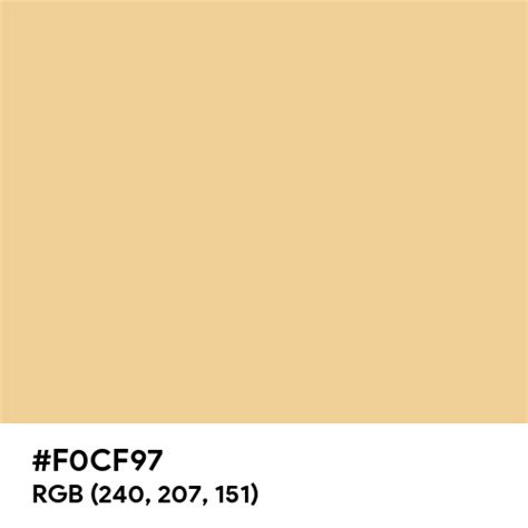 Dark Peach color hex code is #F0CF97