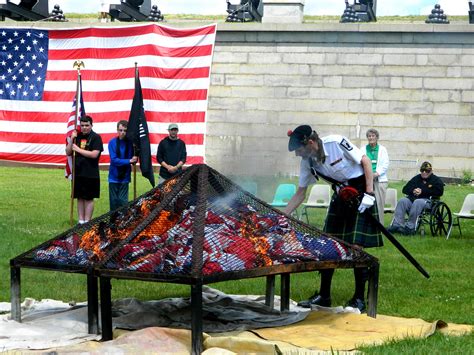 Flag Retirement Ceremony at Castle Island - South Boston Today