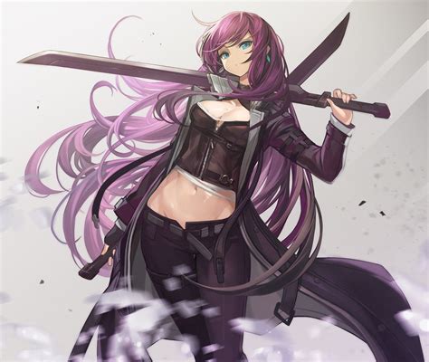 Purple Haired Anime Character / Being the main character and purple hair anime girls, dokuro ...