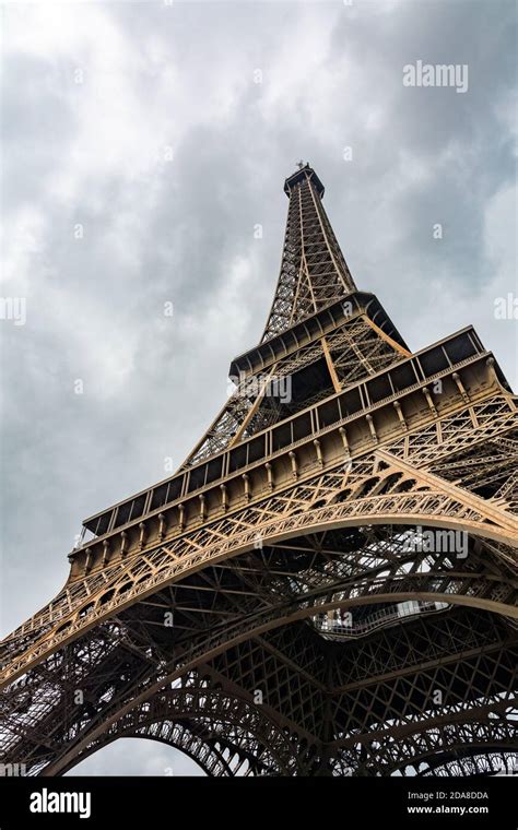 The Eiffel Tower in Paris, France, one of the most iconic landmarks of ...