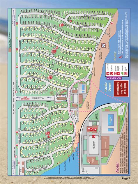 Site Map - Pismo Coast Village RV Resort