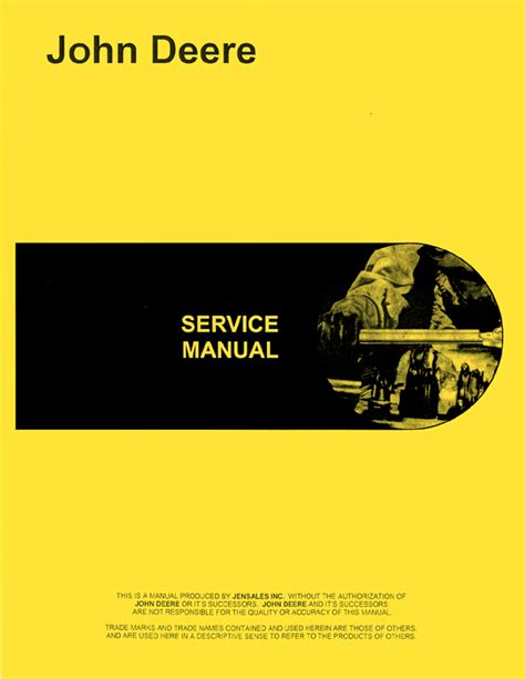 John Deere 55 Combine Service Manual