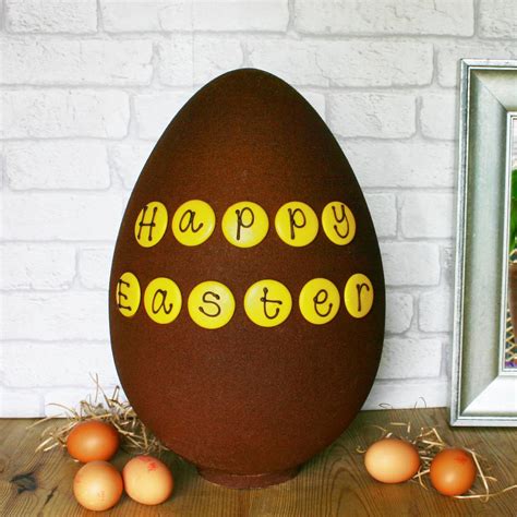 giant easter egg by james chocolates... | notonthehighstreet.com