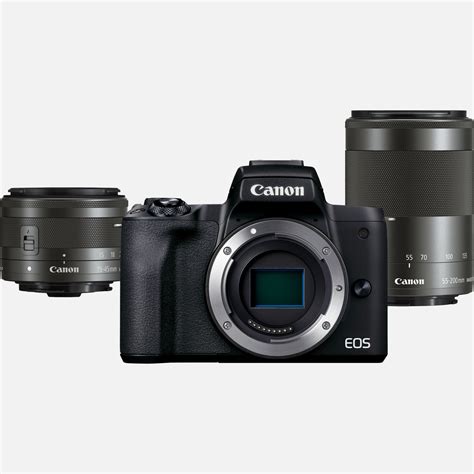 Buy Canon EOS M50 Mark II Mirrorless Camera, Black + EF-M 15-45mm IS ...