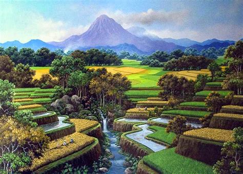 Kumpulan 9+ Gambar Pemandangan Gunung Dan Sawah Yang Paling Favorit ...