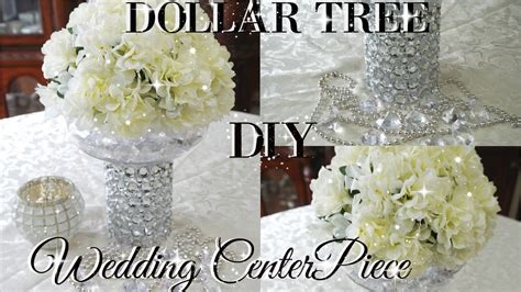 DIY DOLLAR TREE BLING FLORAL WEDDING CENTERPIECE 2017, PETALISBLESS