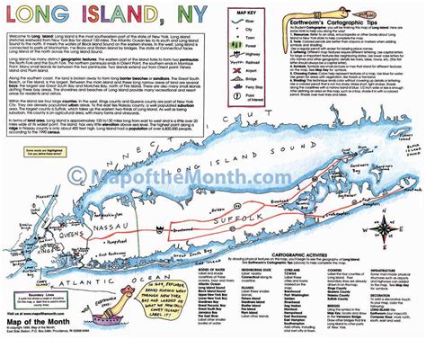 Long Island, NY Map - Maps for the Classroom