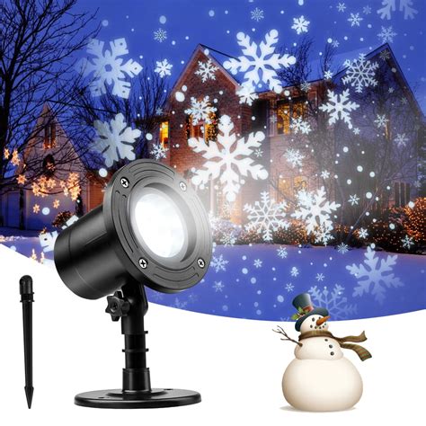 Holiday Projector Light, 180° Rotation Christmas Projector Lights LED Landscape Projection ...