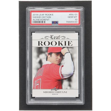 Shohei Ohtani 2018 Leaf Ohtani Rookie Achievement #RA01 (PSA 10) | Pristine Auction