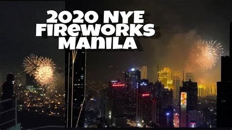 Welcome 2020 Metro Manila Fireworks Display - YouTube