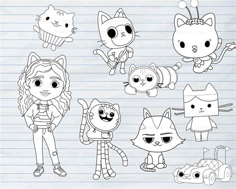 Gabby's Dollhouse Characters Printable Templates For These Simple Creations Are Easily Found.