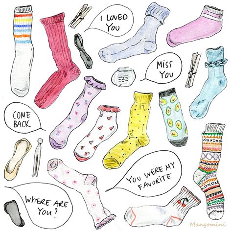 Lost Sock Memorial Day | Socks illustration