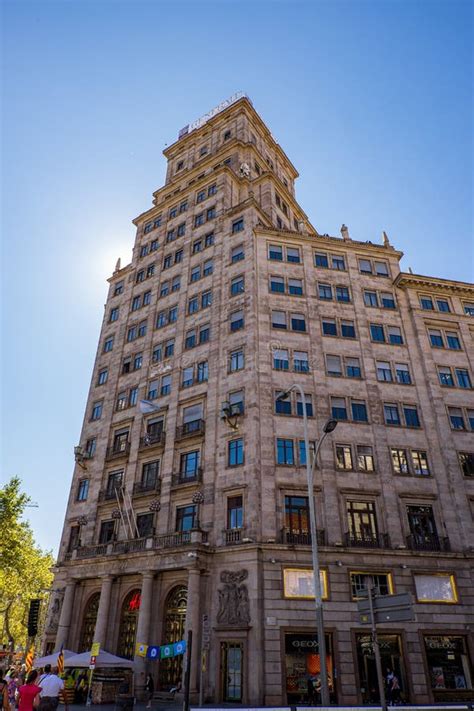 Passeig De Gracia Street in Barcelona, Catalonia, Spain Editorial Stock Image - Image of passeig ...