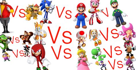 Mario characters vs sonic characters | Fandom