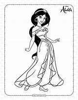 Free Printable Princess Jasmine Coloring Pages sketch template