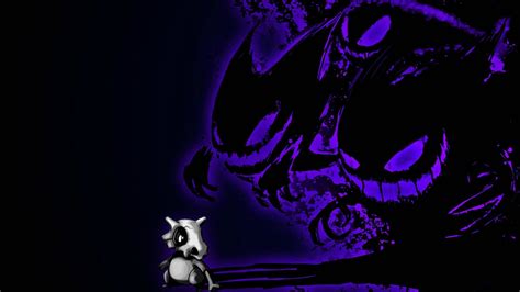 Descargar fondos de Sombraespeluznante De Cubone Y Gengar | Wallpapers.com