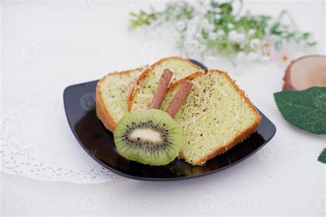 sliced cake with kiwi fruit as a background 19800531 Stock Photo at ...