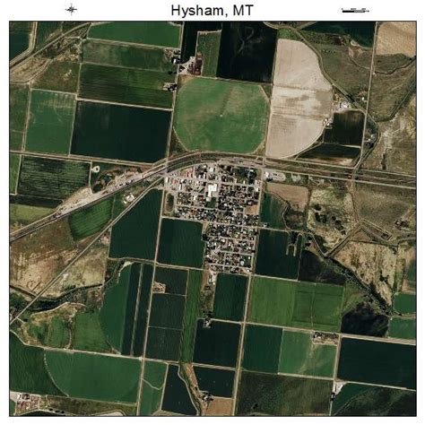 Aerial Photography Map of Hysham, MT Montana