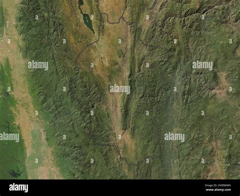 Kayah, state of Myanmar. Low resolution satellite map Stock Photo - Alamy