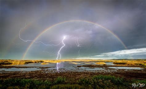 Double Rainbow with Lightning : r/photographs