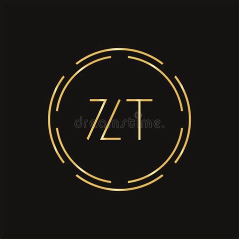 Initial ZT Logo Design Vector Template. Digital Circle Letter ZT Business Logo Vector ...