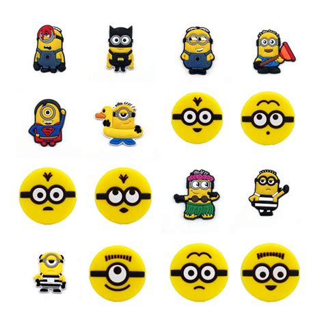 Cute Jibbitz for Men Emoji Crocs Charms Anime Jibitz Crocks Accessories Minions Jibbits for Croc ...