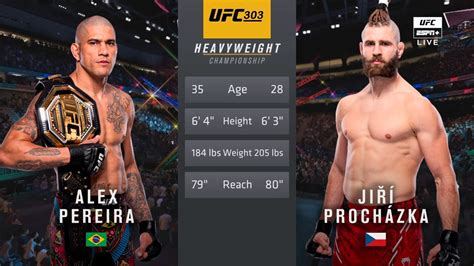 🔴 UFC 303: Alex Pereira vs Jiří Procházka 2 | Full Fight & Highlights ...