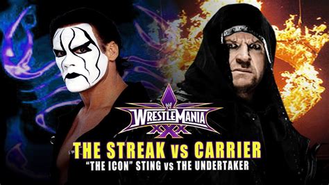 WWE Wrestlemania 30 The Undertaker vs Sting (Streak vs Career) Full ...