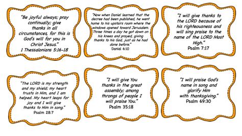 Thanksgiving Bible Verses