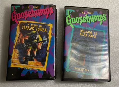 GOOSEBUMPS VHS LOT Of 2 “Welcome Dead House” (‘97) & “Night Terror ...