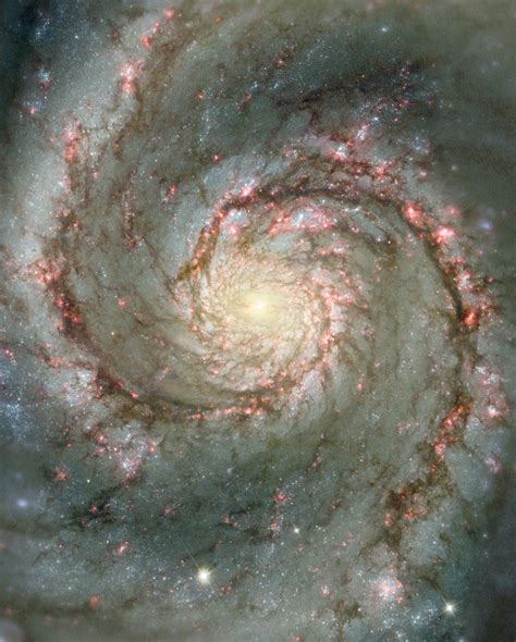 ESA - NGC 5194, heart of the Whirlpool Galaxy