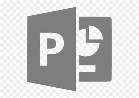 Gray Microsoft Powerpoint Icon - Black And White Microsoft Powerpoint Logo - Free Transparent ...