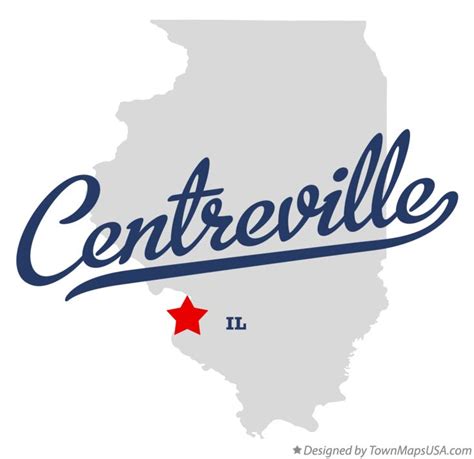 Map of Centreville, IL, Illinois