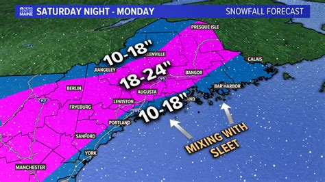 Double-digit snow totals for most of Maine. Some could see two feet | newscentermaine.com