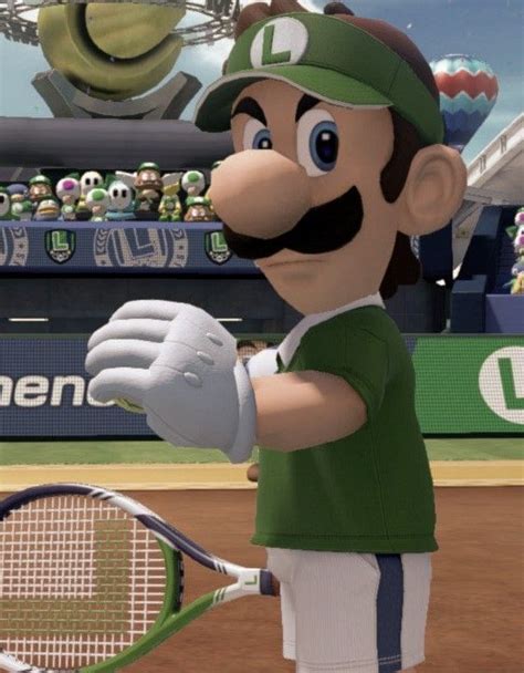 Here is a Mario Tennis Aces snapshot of Luigi, edited by me. . You can support me on Ko-fi if ...