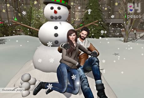 Second Life Marketplace - .::{B&Y}::. Snowman pose