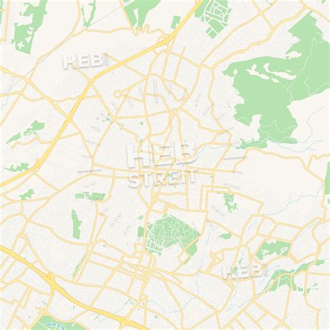 Kifissia, Greece Vector Map - Classic Colors - HEBSTREITS Sketches | Dawanda