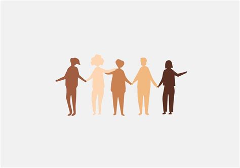 people holding hands with different color skin for diversity stock vector 14765399 Vector Art at ...