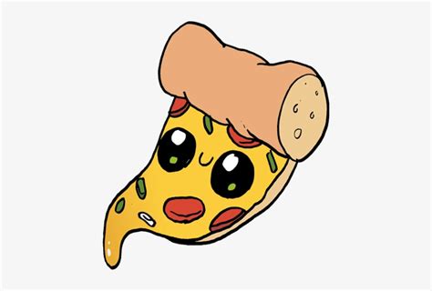 Picture Free Library Drawing Kawaii Pizza Food Cute - Cute Kawaii Food Transparent PNG - 430x474 ...